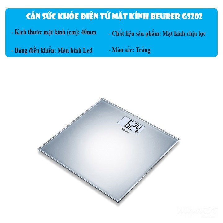 Cân sức khỏe điện tử GS202 dễ dàng sử dụng, chỉ số chuẩn mực