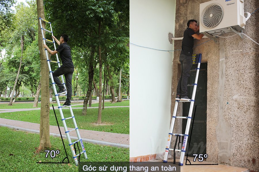 Thang nhôm tút đơn Nikawa NK-48 phù hợp với nhiều công việc khác nhau