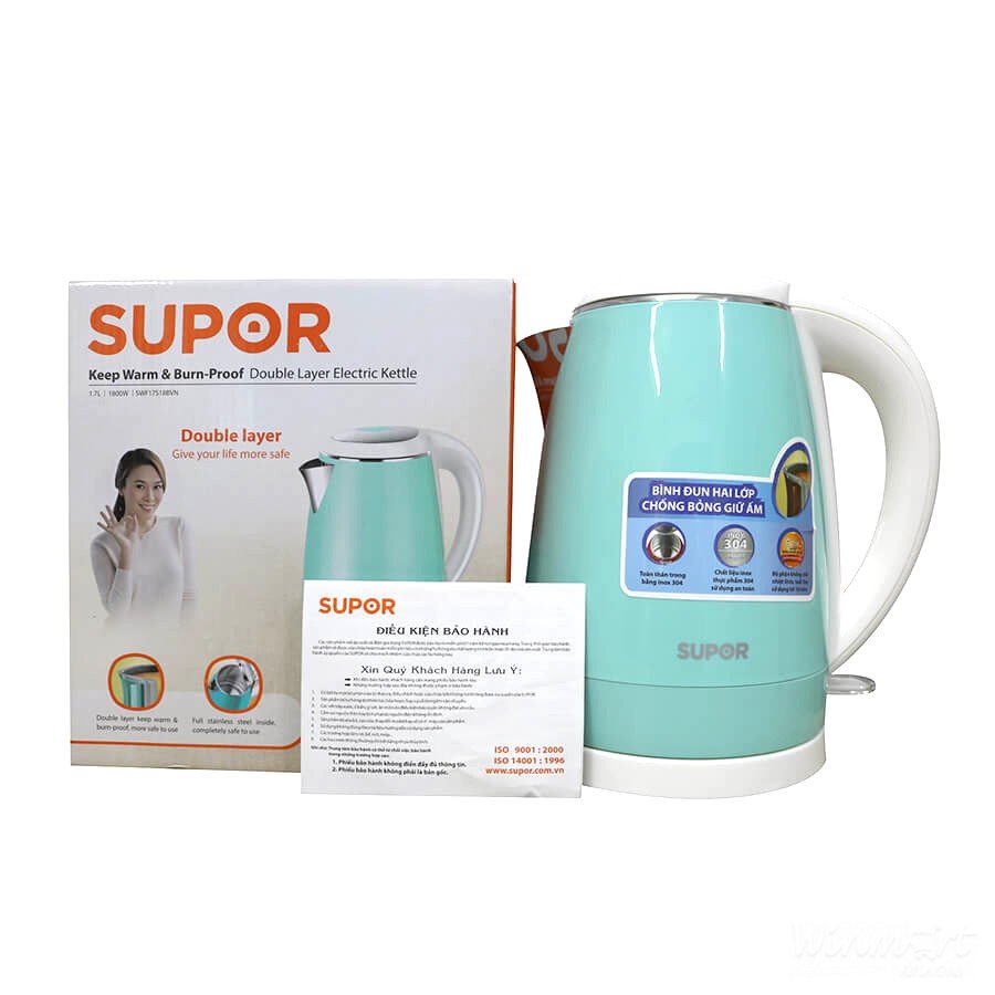 Bình đun siêu tốc hai lớp SWF17S18BVN 1.7L giá tốt nhất tại Winmart.onl