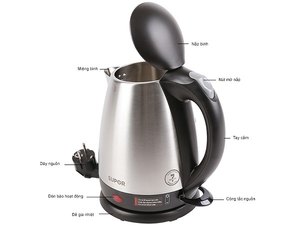 Bình đun siêu tốc inox Comfort SEK083B 1.5L giá tốt nhất tại Winmart.onl