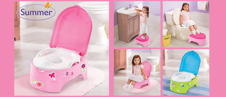 Bô My Fun Potty Hồng cho bé từ 18 tháng tới 5 tuổi thiết kế tiện dụng