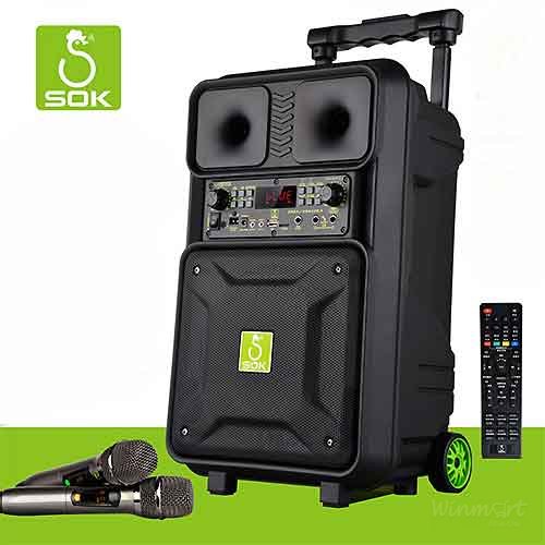 Bộ Loa kéo SOK NE-804 cao cấp tặng 2 Mic_Winmart.onl