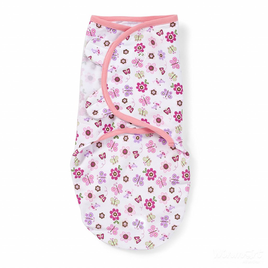 Chăn quấn Flutter Flowers size S hoặc size M thiết kế tiện dụng