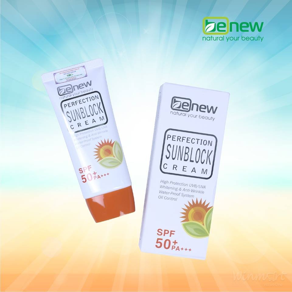 Kem chống nắng dưỡng trắng da BENEW Perfection Sunblock 50ml