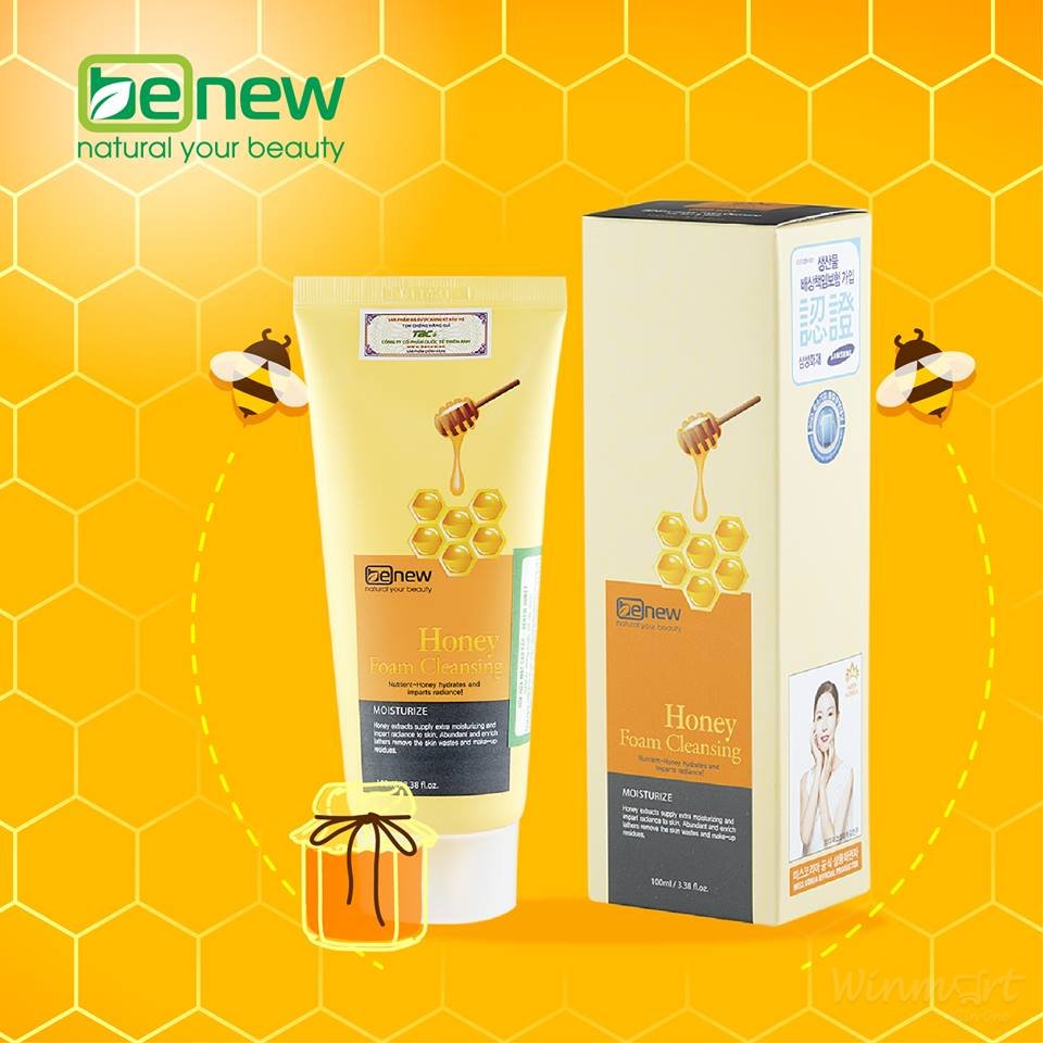Combo 2 Sữa rửa mặt BENEW Tinh chất Mật ong 100ml giúp làm da trẻ hoá mịn màng