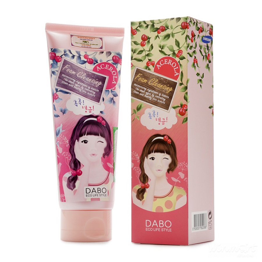 Combo 2 Sữa rửa mặt DABO Tinh chất Teen Girl Acerola massager 150ml sản phẩm cho một làn da săn chắc