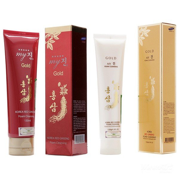 Combo 2 Sữa rửa mặt Hồng sâm đỏ, sâm vàng 120ml