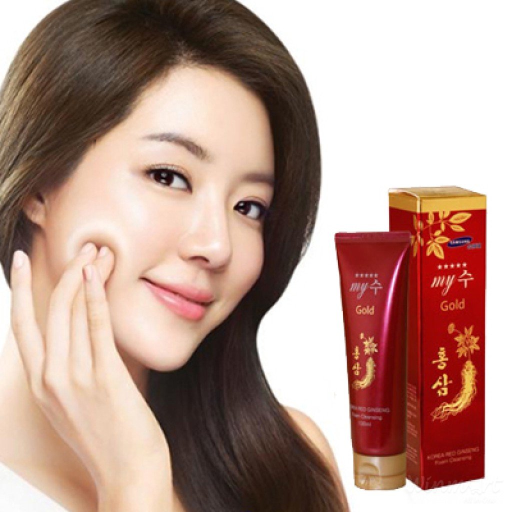 Combo 2 Sữa rửa mặt Hồng sâm đỏ, sâm vàng 120ml lợi ích tuyệt vời