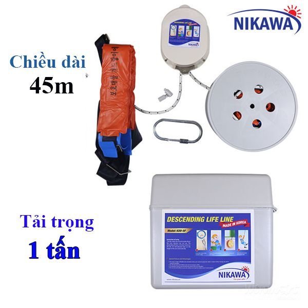 Dây thoát hiểm cá nhân dài 45m được làm từ chất liệu cao cấp