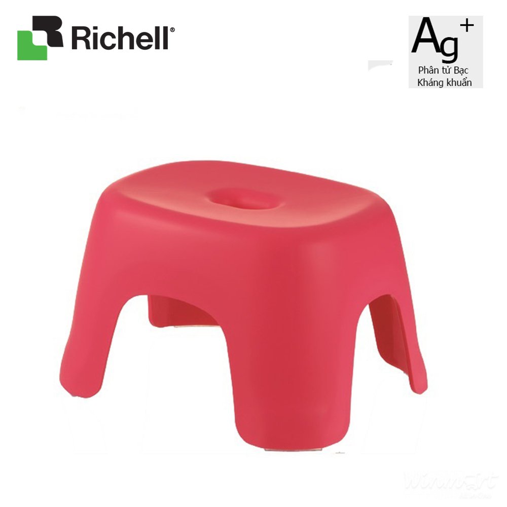 Ghế nhựa kháng khuẩn Hayur Richell màu Đỏ