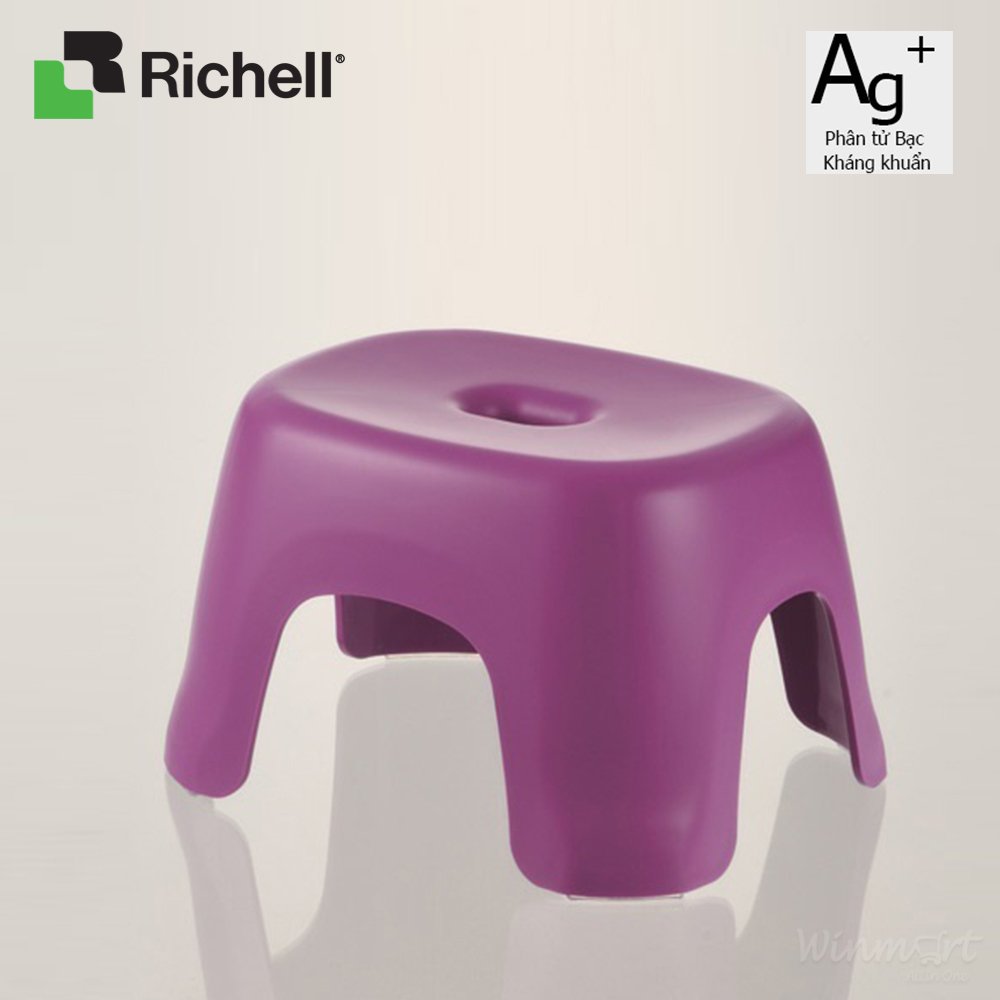 Ghế nhựa kháng khuẩn Hayur Richell màu Tím chất liệu cao cấp