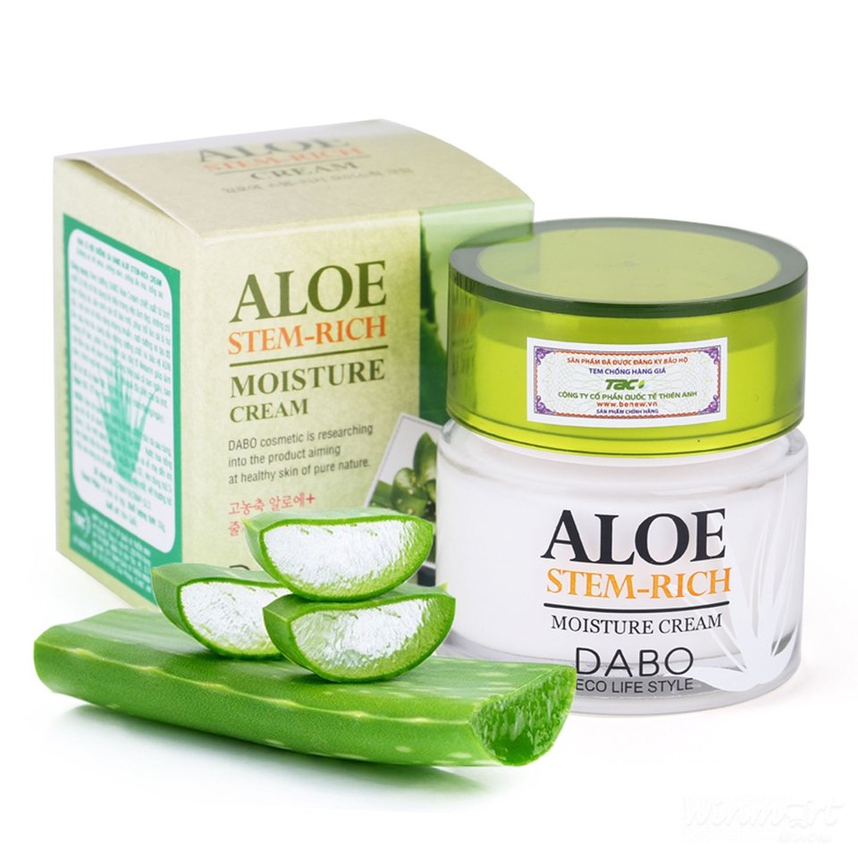 Kem Lô hội dưỡng ẩm DABO Aloe Stem-rich Cream 50ml
