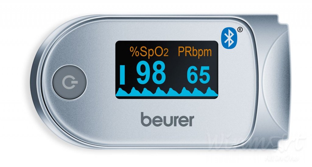 Máy do khí máu và nhịp tim kết nối Smartphone mã PO60