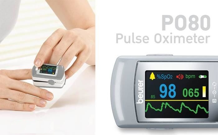 Máy do khí máu và nhịp tim mã PO80 dễ sử dụng