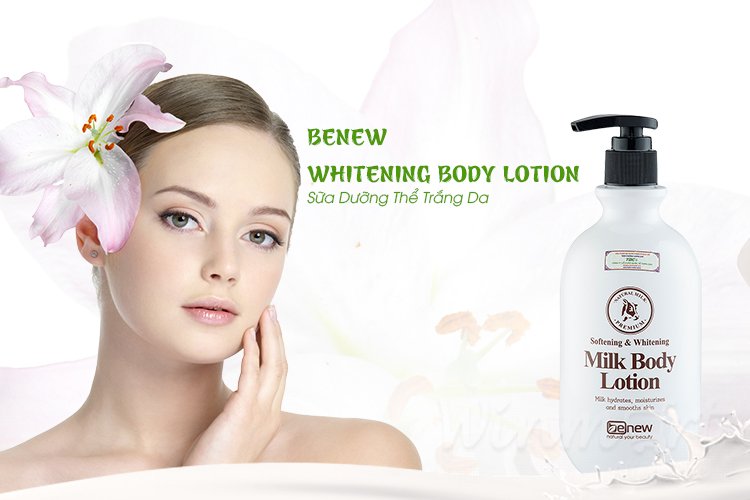 Sữa dưỡng thể trắng da BENEW Whitening Body Lotion 450ml- Winmart.onl