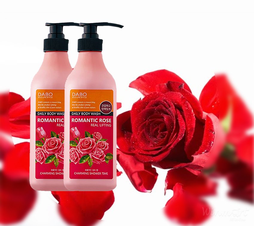 Sữa tắm DABO Tinh chất Hoa Hồng 750ml an toàn cho da