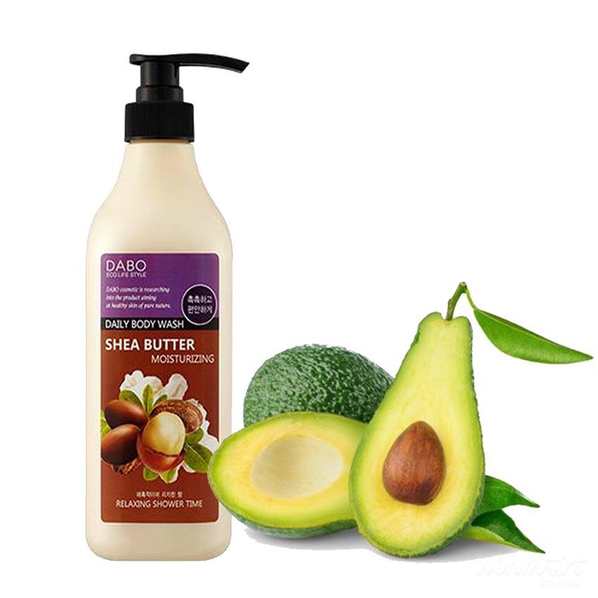 Sữa tắm DABO Tinh chất Quả bơ 750ml dành cho da khô