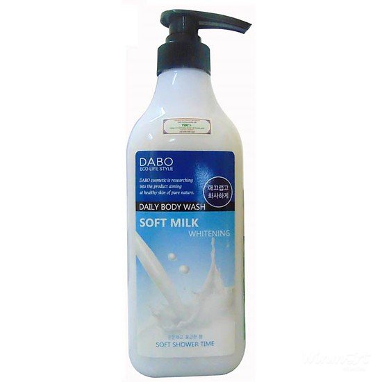 Sữa tắm DABO Tinh chất Sữa 750ml làm sáng da mịn màng