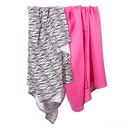 Set 2 khăn quấn Zebra Diva Summer 102cm x 102cm