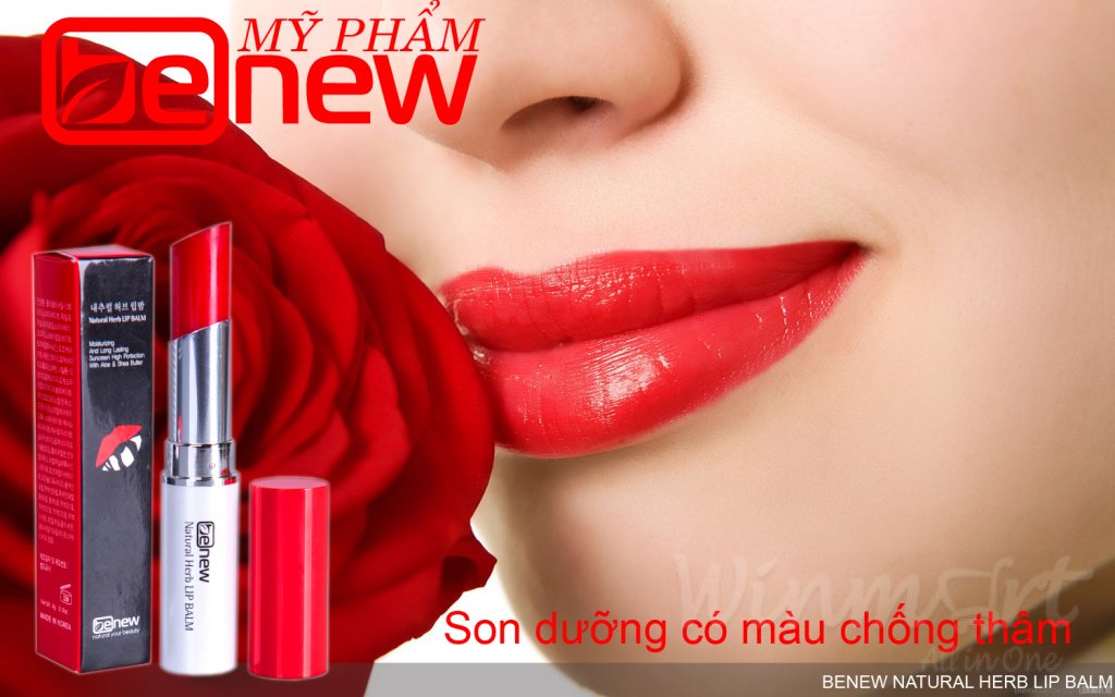 Son màu dưỡng môi và chống thâm BENEW Natural Lip Balm 4.0g