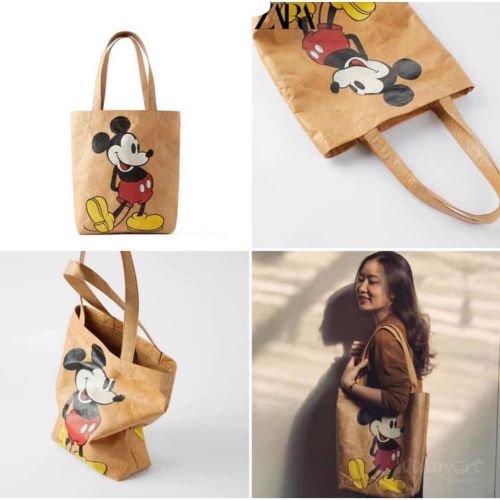 Túi Mickey Zara bằng da giả giấy_Winmart.onl