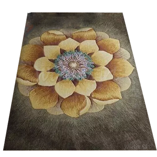 Thảm lì 3D xuất đi Bali họa tiết hoa lá mẫu 5_Winmart.onl