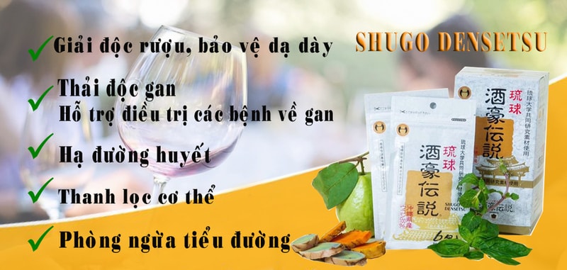 Viên giải rượu Shugo Densetsu công dụng tuyệt vời