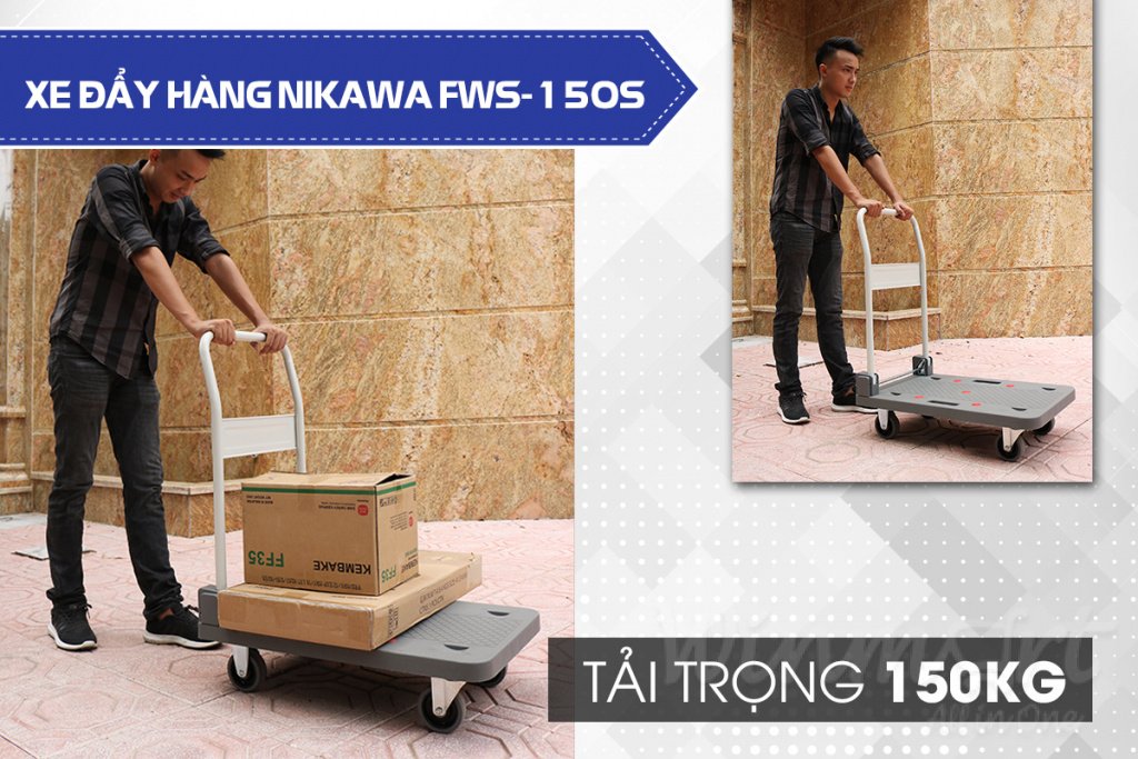 Xe đẩy hàng Nikawa FWS-150S chất liệu cao cấp