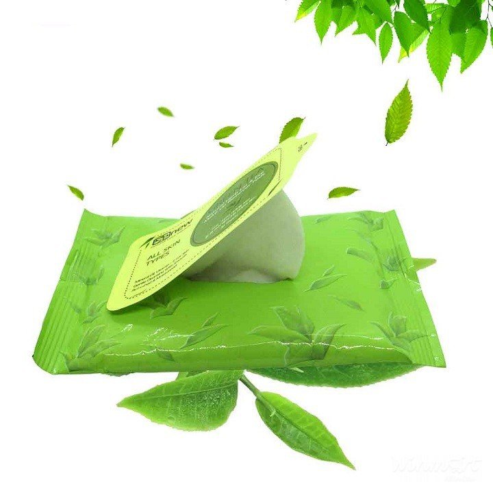 Combo 60 Miếng tẩy trang Tinh chất Trà xanh BENEW Green Tea Natural Herb Lip & Eye Make-Up Remover Pads 45g