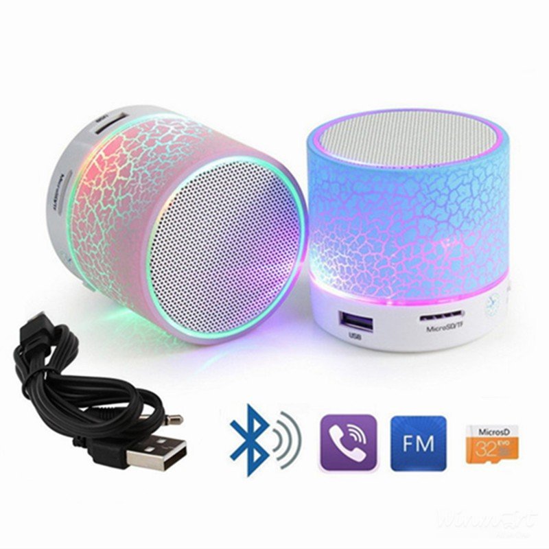 2 Loa bluetooth có đèn nhấp nháy theo nhạc