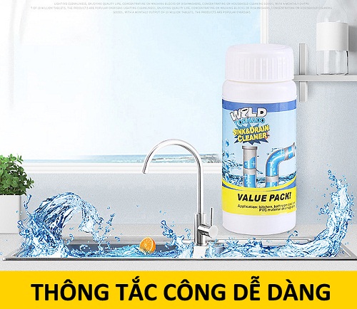 2 lọ Thông tắc nhà vệ sinh, đường ống cống siêu mạnh, hiệu quả tức thì_Winmart.onl