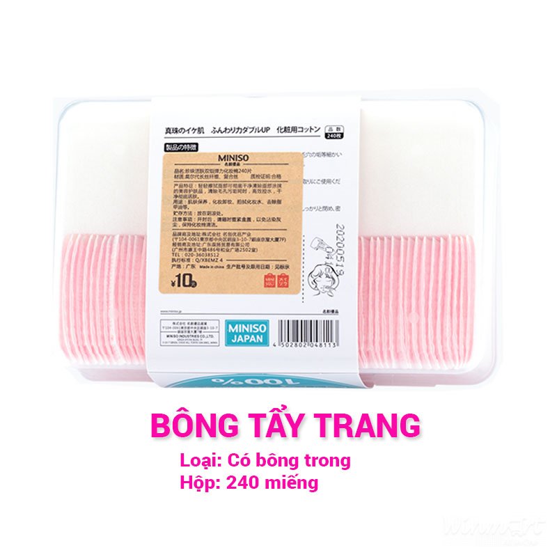 Bông tẩy trang cao cấp công nghệ Nhật