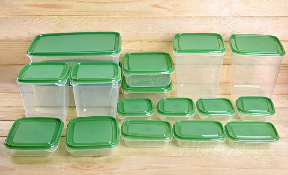 Bộ 17 hộp nhựa cao cấp trữ thực phẩm có nắp