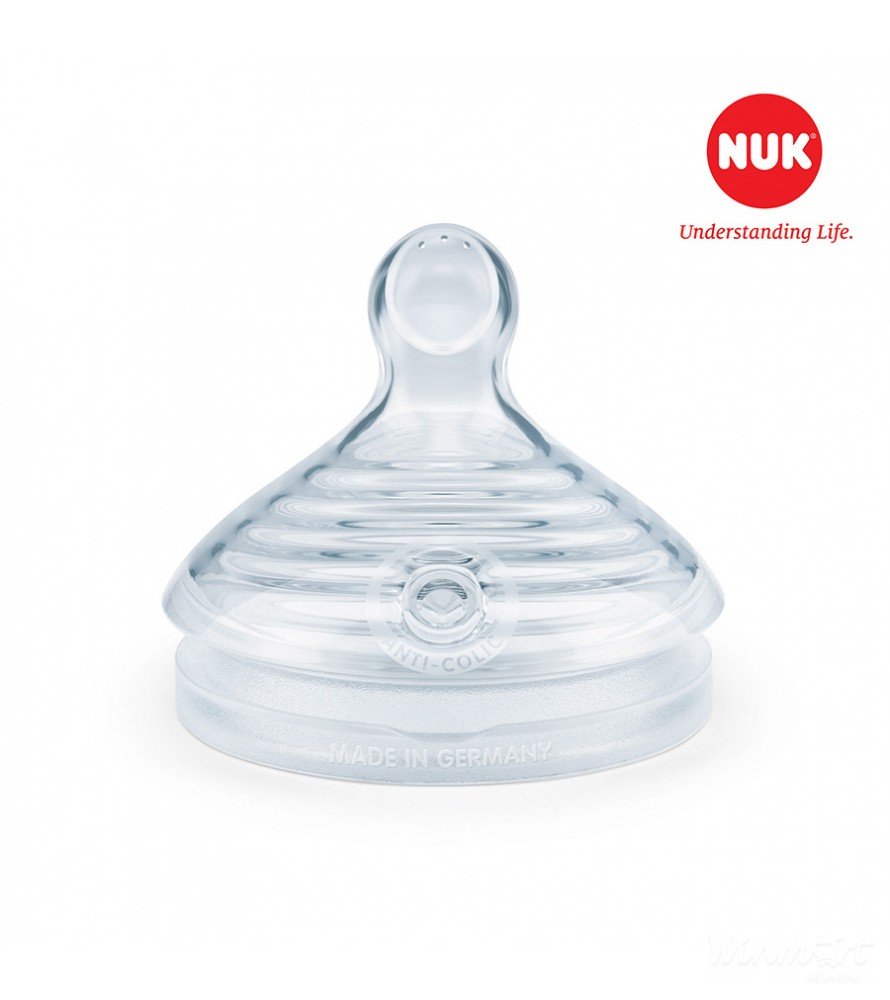 Bộ 2 núm ti NUK Silicone Nature Sense S1 - S