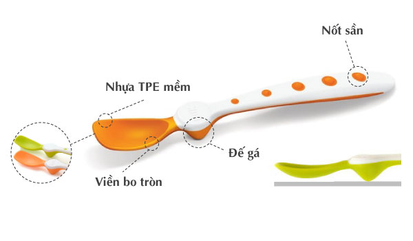 Bộ 5 thìa mềm NUK được làm từ chất liệu cao cấp