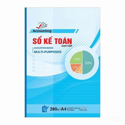 Combo 8 quyển Sổ Kế Toán TH 260 trang HT