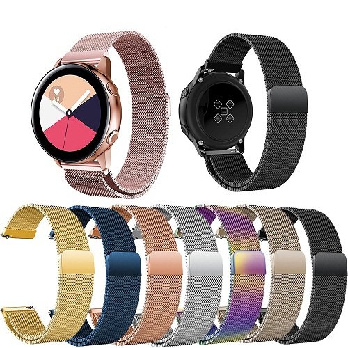 Dây đồng hồ Milan khóa từ tính cho Galaxy Active Size 20mm_Winmart.onl