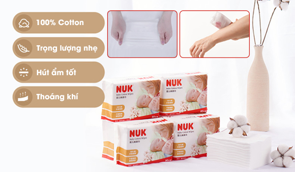 Khăn vải khô đa năng NUK (80c)