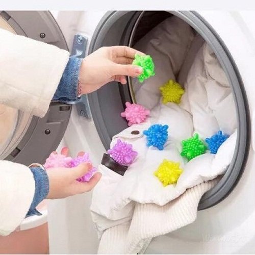 Set 10 quả cầu gai Dryer Ball hỗ trợ giặt máy_Winmart.onl