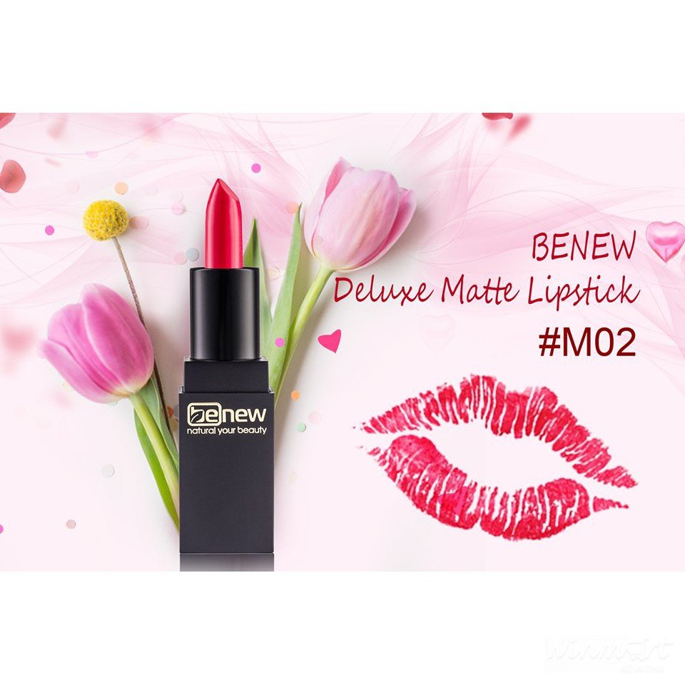 Son lỳ lâu trôi 10 tiếng M02 Benew Deluxe Matte Lipstick 3.5g hàng chính hãng cao cấp