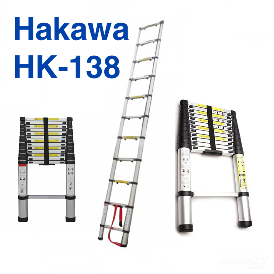 Thang nhôm rút đơn Hakawa HK-138 được làm từ chất liệu cao cấp