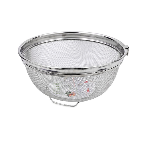 Rổ inox cao cấp đai to (27.5cm x 27.5cm x 12.5cm) - ST_531